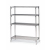 Metro Post Clamp,1 1/4inx1inx2 3/4in,Silver 9994Z