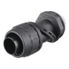 Conduit Fitting Connector, 3-4 in, Threaded, Nylon, PVC Coated, Black  PS0759NBK