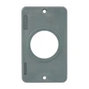 Box Cover, Outlet Box Type, 1 Gang, Thermoplastic Elastomer