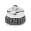 Weiler Knot Wire Cup Wire Brush, Threaded Arbor, 4" 94121