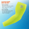 Ergodyne Protective Sleeve, 17 in Length, Lime, 1 PR 6690