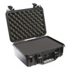 Pelican Black Protective Case, 18-1/2"L x 14.06"W x 6.9"D 1500