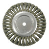 Weiler Twist Wire Wheel Wire Brush, Arbor, 8" 90858
