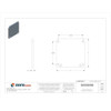 Cantex Box Cover, Square Box Type, 2 Gang, PVC, Blank Cover Type EZXKLR