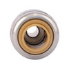 Push-Fit Adapter Fitting, 1-4 in x 3-8 in Tube Size, Brass, Brass  U3523LF