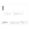 Screw Anchor, Not Rated Tension Strength, 7-8"L, Plastic, 100 PK  U63158.008.0001