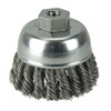 Weiler Crimped Wire Cup Wire Brush, 2-3/4" 96272