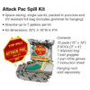 Brady Spill Kit, 7 gal Volume Absorbed per Kit, Bag, Silver SKA-ATK-GRNG
