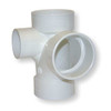 Manufacturer Varies PVC Street Elbow, 90 Degrees, Long Sweep, Spigot x Hub, 2 in Pipe Size 06061