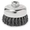 Weiler Knot Wire Cup Wire Brush, Threaded Arbor, 4" 93397