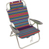 Rio Brands Wave Beach 4-Position Multi-Stripe Aluminum Frame Backpack Chair Rio Brands Wave Beach 4-Position Multi-Stripe Aluminum Frame Backpack Chair