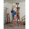 Louisville 6 ft Fiberglass Twin Stepladder, 300 lb Capacity FM1506