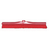 Tough Guy 23 13/32 in Sweep Face Broom Head, Stiff, Synthetic, Red 48LZ58