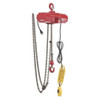 Electric Chain Hoist, 500 lb, 10 ft, Hook Mounted - No Trolley, 115V AC, Red  4GU71