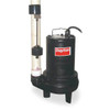 Dayton 1 HP 2" Auto Submersible Sewage Pump 230V Vertical 4LB99