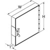 Dayton Hinged Duct Access Door,6 In. W,6 In. H 2TFX2