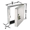 Dayton Hinged Duct Access Door,6 In. W,6 In. H 2TFX2