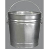 Manufacturer Varies 6 gal Round Trash Can, Silver, Galvanized steel 2PYW4