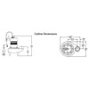 Dayton 2 HP 3" Manual Submersible Sewage Pump 460V 4LE19