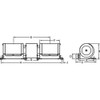 Dayton Rectangular OEM Blower, 2750 RPM, 1 Phase, Direct Drive, Steel 1TDU8