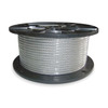 Manufacturer Varies Cable, 3/16 In, L100Ft, WLL740Lb, 7x7, Steel 2TAC2