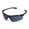 Enticer, Safety Glasses, Anti-Scratch, Gray Lens, Black Frame, Frameless