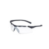 Enticer, Safety Glasses, Anti-Scratch, Gray Lens, Black Frame, Frameless  1FYY4