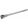 3-8" Drive 72 Geared Teeth Pear Head Style Hand Ratchet, 8" L, Chrome Finish  5TZE4