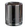 WESTWARD 1/2 in Drive, 3/8" SAE, Socket, 6 Points,  Steel, Chrome, 3/8 in