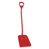Remco Ergonomic Square Point Shovel, Polypropylene Blade, 51.2 in L, Red 56014