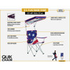 Quik Shade U.S. Flag 190T Aluminux Folding Chair 160086 885281