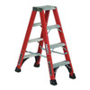 Louisville 4 ft Fiberglass Twin Stepladder, 375 lb Capacity FM1404HD