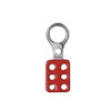 Condor Lockout Hasp, 1 in Opening Size, Snap-On, 6 Lock, Red 7545