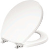 Mayfair Wht Round Chrm Hnge Seat 26CHSLA000