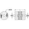 Ruland MotionControl Coupling,Clamp,10mmx6mm PCMR25-10-6-A