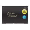Quartet 48" H x 72" W Magnetic Glass Dry Erase Board, Gloss, Black G7248B-A