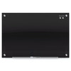 Quartet 48" H x 72" W Magnetic Glass Dry Erase Board, Gloss, Black G7248B-A