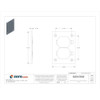 Floor Sub-Plate, Floor Box Type, 1 Gang, Brass, In-Use Cover Type  S3825