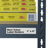 C-Line Products LabelHolder,1inL,6inW,Clear,PK50 87627 C-Line Products LabelHolder,1inL,6inW,Clear,PK50 87627