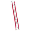Westward 20 ft Fiberglass Extension Ladder, 300 lb Load Capacity 44YY15