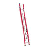 Westward 20 ft Fiberglass Extension Ladder, 300 lb Load Capacity 44YY15