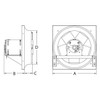 Dayton Exhaust Fan,16In Bl,Aluminum, 115/230V 10D983