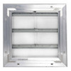 18 in 21"H-W 5.75"L Aluminum Backdraft Damper, 18-1-2 in x 18-1-2 in, Aluminum  4C558
