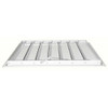 Dayton 36 in 38"H-W Alu Universal Backdraft Dampr, 36 in x 36 in, Aluminum 4C228