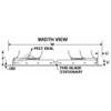 36 in 36"H-W Aluminum Ceiling Truss Damper, 35-3-4 in x 34 in, Aluminum  4HA12