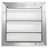 10 in 13"H-W 5.75"L Aluminum Backdraft Damper, 10-1-2 in x 10-1-2 in, Aluminum  4C555
