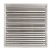 30 in 33"H-W 5.75"L Alu Wall Backdraft Dampr, 30-1/2 in x 30-1/2 in, Aluminum