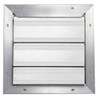 Dayton 30 in 33"H-W 5.75"L Aluminum Backdraft Damper, 30-1/2 in x 30-1/2 in, Aluminum 3C309