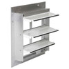 30 in 33"H-W 5.75"L Aluminum Backdraft Damper, 30-1-2 in x 30-1-2 in, Aluminum  3C309