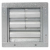 10 in 13"H-W 5.75"L Alu Wall Backdraft Dampr, 10-1-2 in x 10-1-2 in, Aluminum  2C526